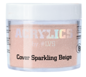 Acrylic Powder Cover Sparkling Beige by #LVS