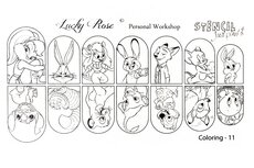 Cartoon Stencil Coloring 11 by #LVS