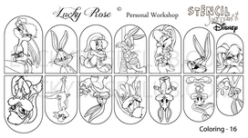 Bugs Bunny Stencil Coloring 16 by #LVS