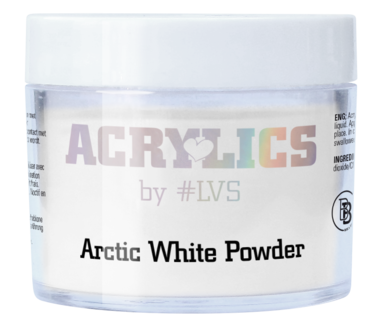 Acrylic Powder Arctic White by #LVS