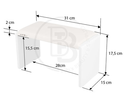 Armrest White Straight