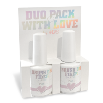 Duo Pack Brush On Fiber by #LVS | Pink 15ml