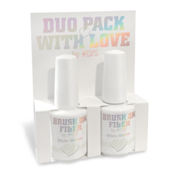 Duo Pack Brush On Fiber by #LVS | White Shores 15ml