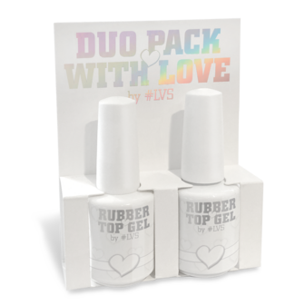 Duo Pack Rubber Top Gel by #LVS 15ml
