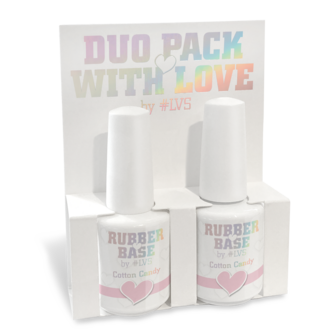 Duo Pack Rubber Base by #LVS | Cotton Candy 15ml 