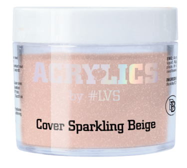 Acrylic Powder Cover Sparkling Beige by #LVS