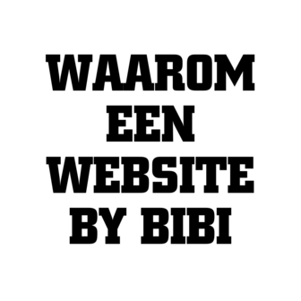 Waarom een website?