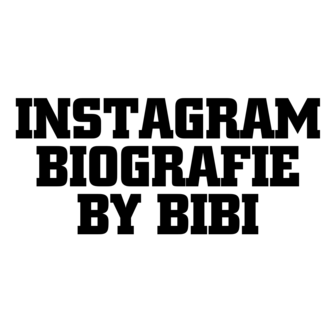 Instagram biografie by BiBi