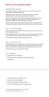 Cursus Allround Wimperstylist  [24 april en nog 1 datum nader overeen te komen.]