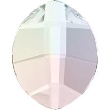 Swarovski Flat Backs 8 x 4.8mm Crystal AB Pure Leaf 6 stks. (3)