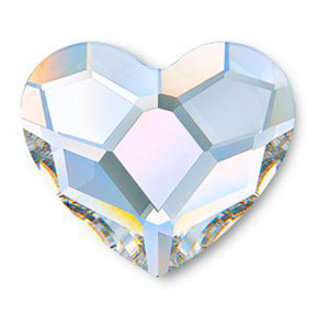 Swarovski Flat Backs Heart AB 6mm 6pcs (17)