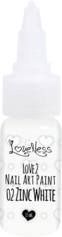 LoveNess | Love 2 Nail Art Paint Zinc White 002