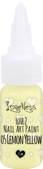 LoveNess | Love 2 Nail Art Paint Lemon Yellow 005