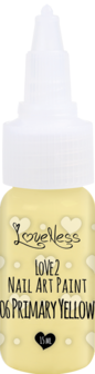 LoveNess | Love 2 Nail Art Paint Primary Yellow 006