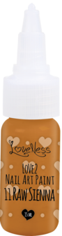 LoveNess | Love 2 Nail Art Paint Raw Sienna 011