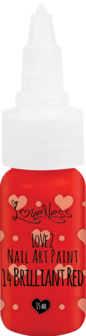 LoveNess | Love 2 Nail Art Paint Brilliant Red 014