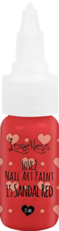 LoveNess | Love 2 Nail Art Paint Sandal Red 015