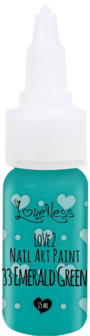 LoveNess | Love 2 Nail Art Paint Emerald Green 033