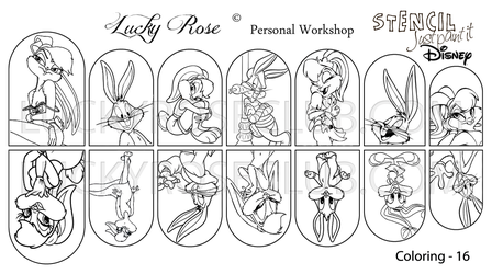 Bugs Bunny Stencil Coloring 16 by #LVS