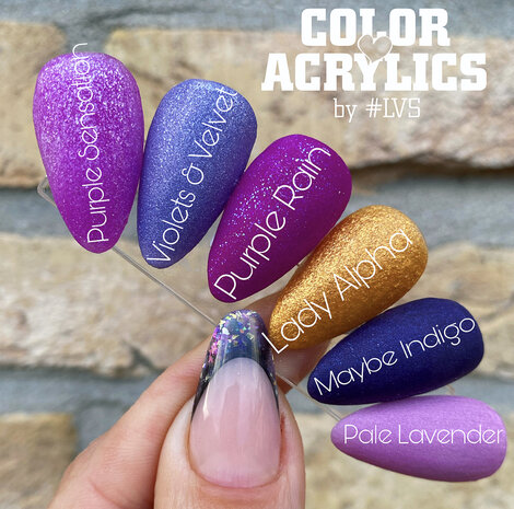 Color Acrylics by #LVS | CA41 Violets & Velvet 7g