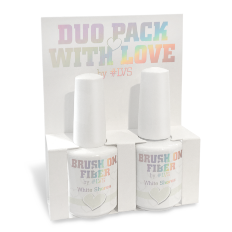 Duo Pack Brush On Fiber by #LVS | White Shores 15ml