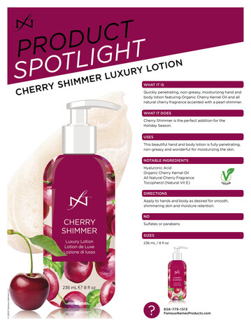 CHERRY SHIMMER Lotion 236ml