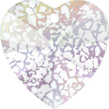 Swarovski Flat Backs White Patina Heart 6mm 6pcs (37)