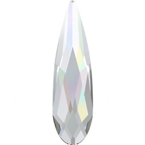 Swarovski Raindrop Flat Backs Crystal AB 6 x 1.7mm 6pcs (42)