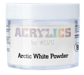 Acrylic Powder Arctic White by #LVS