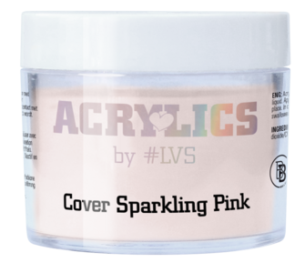 Acrylic Powder Cover Sparkling Pink by #LVS