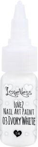 LoveNess | Love 2 Nail Art Paint Ivory White 003
