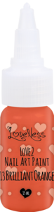 LoveNess | Love 2 Nail Art Paint Brilliant Orange 013