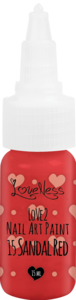 LoveNess | Love 2 Nail Art Paint Sandal Red 015