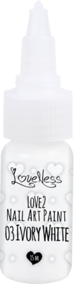 LoveNess | Love 2 Nail Art Paint Ivory White 003