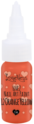 LoveNess | Love 2 Nail Art Paint Orange Yellow 012