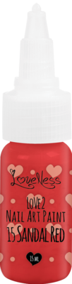 LoveNess | Love 2 Nail Art Paint Sandal Red 015