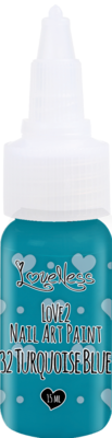 LoveNess | Love 2 Nail Art Paint Turquoise Blue 032