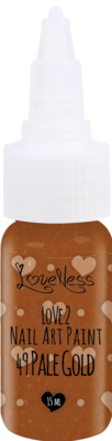 LoveNess | Love 2 Nail Art Paint Pale Gold 049