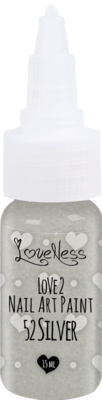 LoveNess | Love 2 Nail Art Paint Silver 052