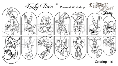 Bugs Bunny Stencil Coloring 16 by #LVS