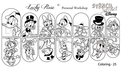 Duck Family Stencil Coloring 25 by #LVS