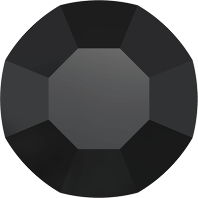 Swarovski Rose Flat Backs Jet SS3 70pcs (91)