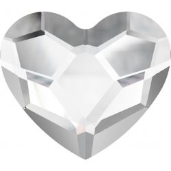 Swarovski Flat Backs Crystal Heart 6mm 6pcs (15)